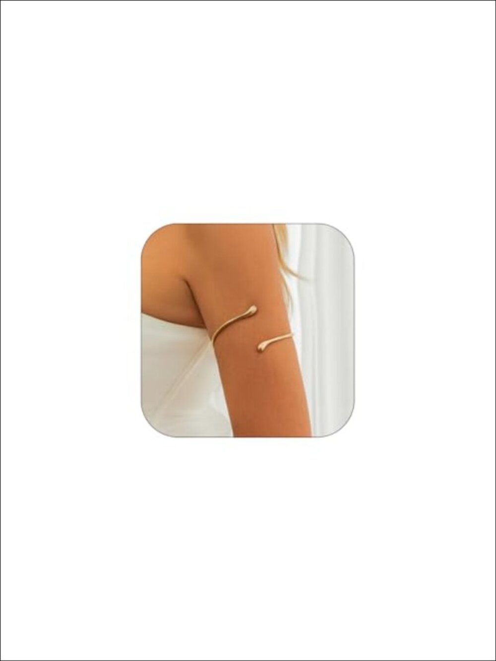 Minimalist Adjustable Upper Arm Cuff Bracelet Alloy Boho Style
